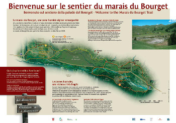 Panneau accueil marais du Bourget